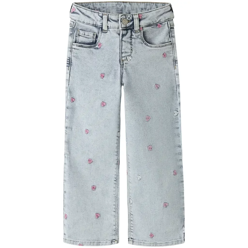 Jeans WIDE LEG Rose (light blue bleached denim)