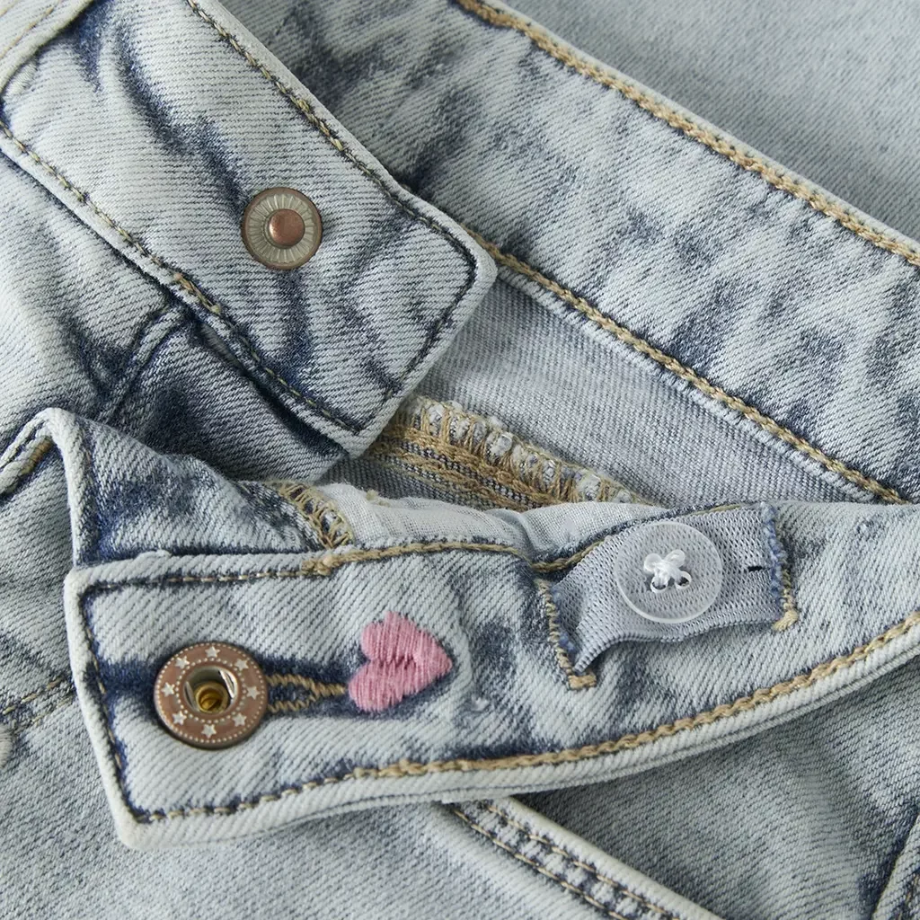 Jeans WIDE LEG Rose (light blue bleached denim)