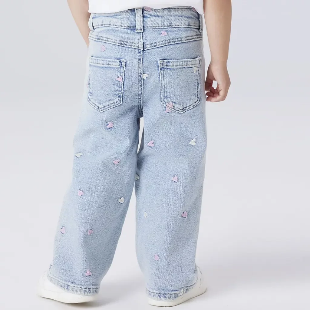 Jeans WIDE LEG Rose (light blue bleached denim)