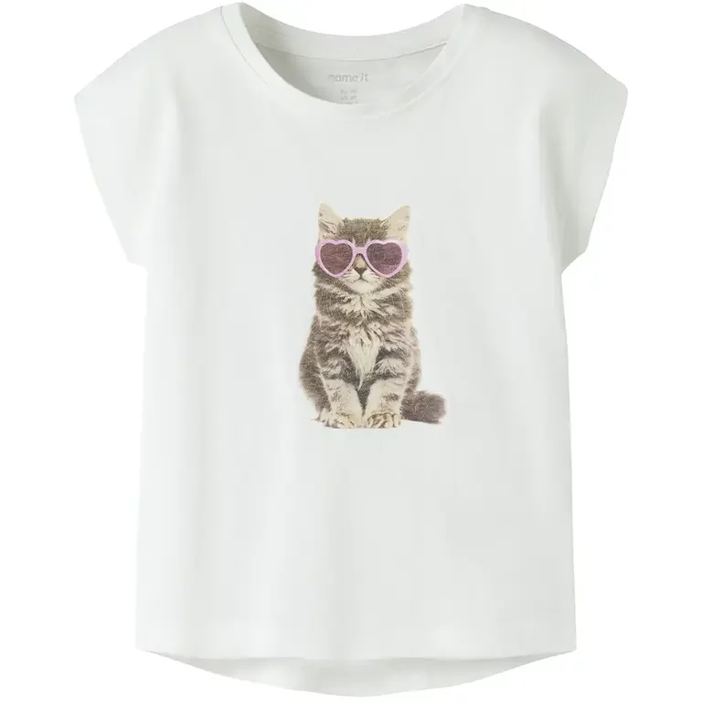 T-shirt Votia (bright white sunglasses cat)
