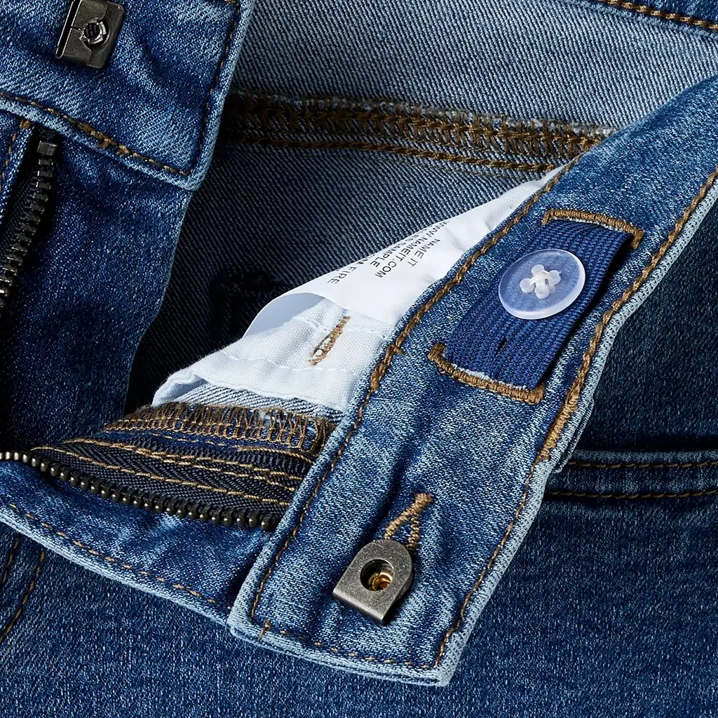 Korte broek WIDE LEG Rose (medium blue denim)