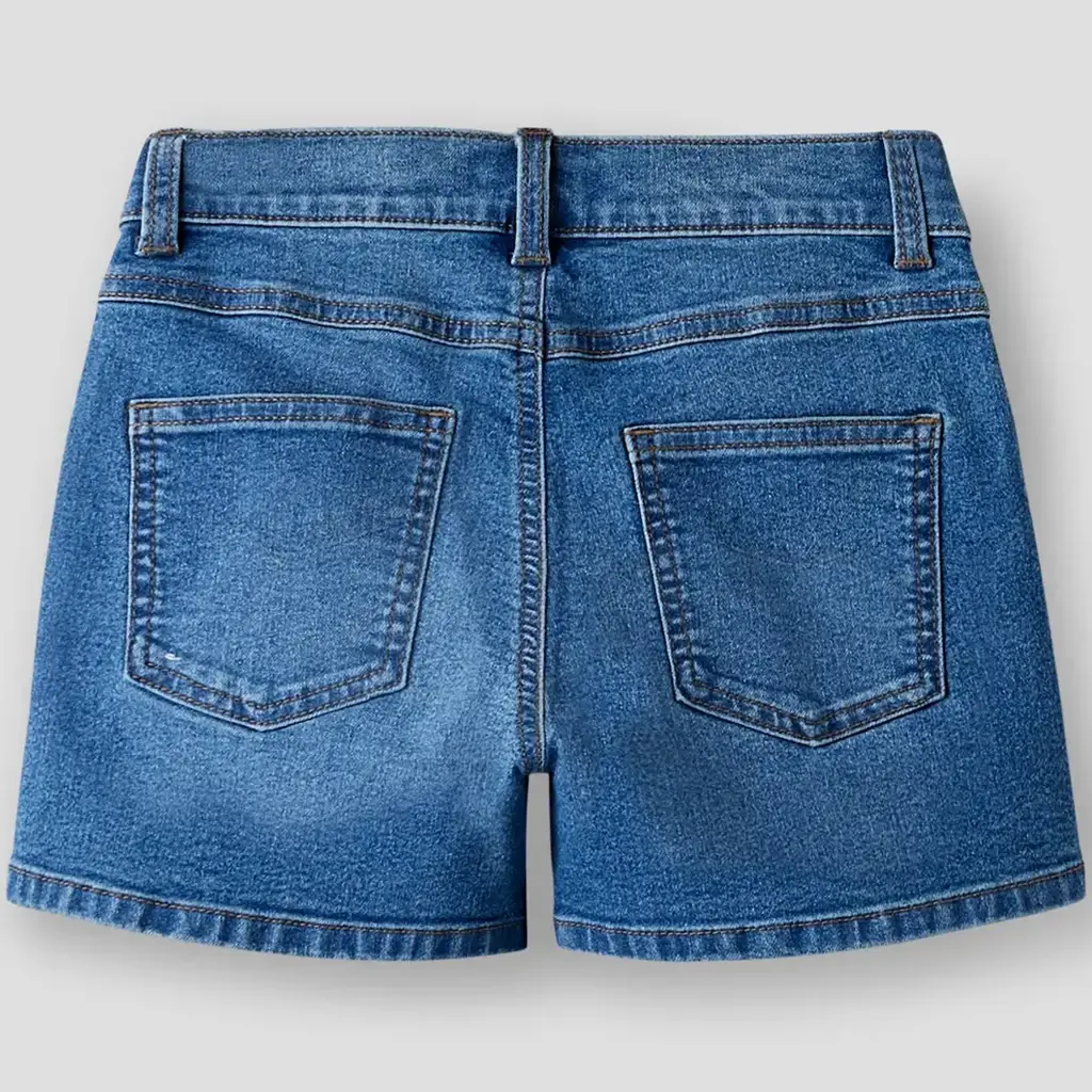 Korte broek WIDE LEG Rose (medium blue denim)