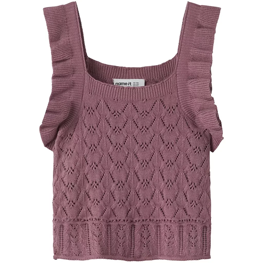 Gebreid topje (mesa rose)