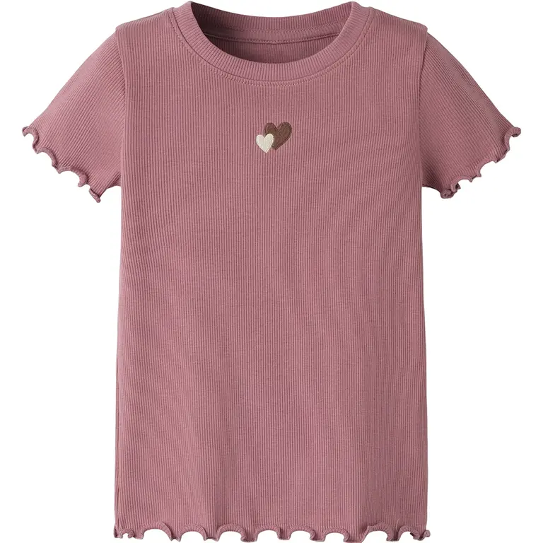 T-shirt rib Hanilia (mesa rose)