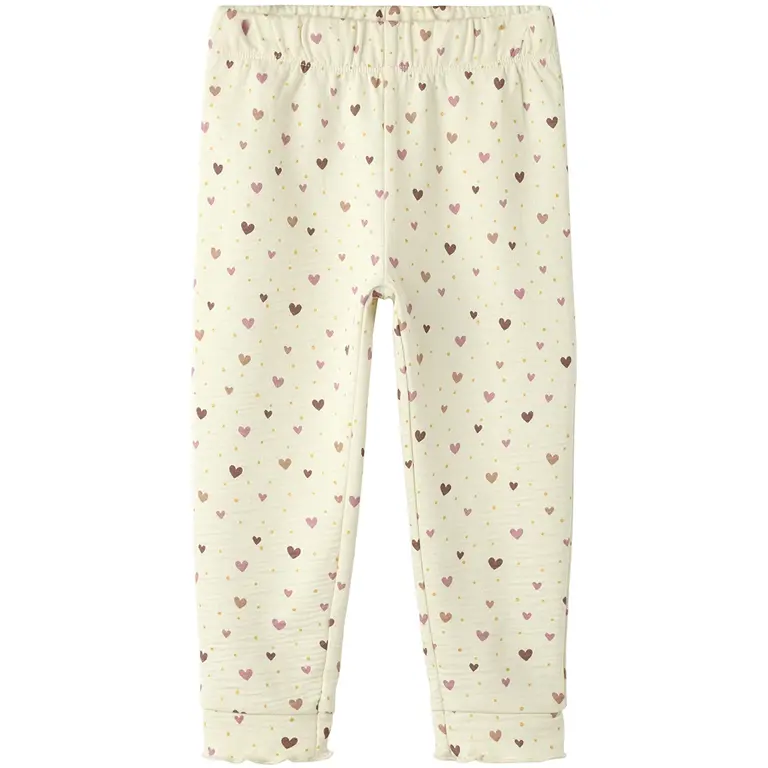 Joggingbroek hartje Hayla (alond milk)