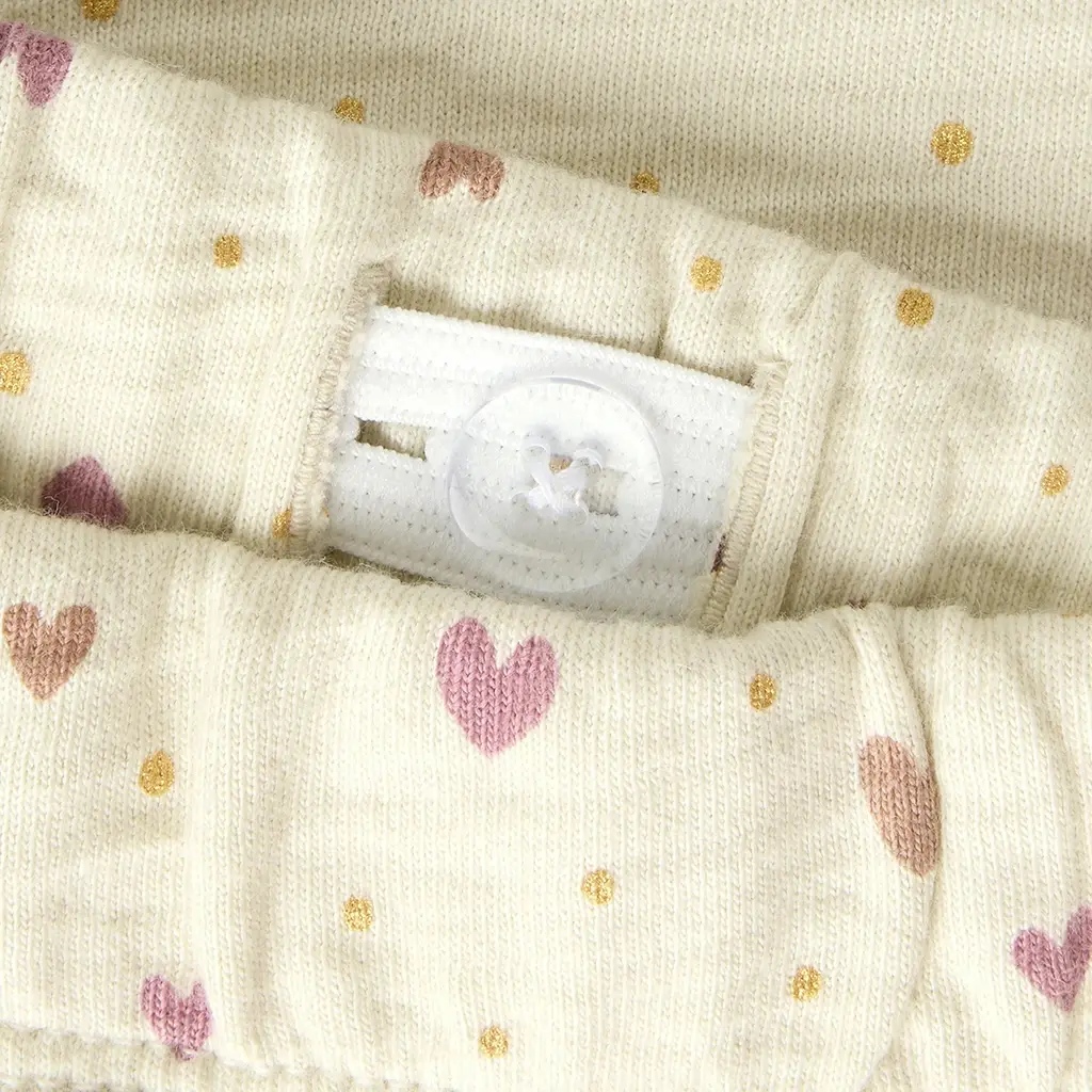 Joggingbroek hartje Hayla (alond milk)