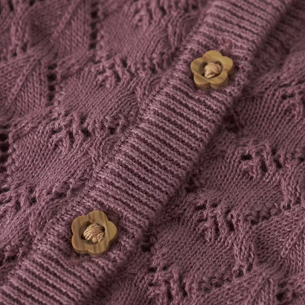 Gebreid vestje Harriet (mesa rose)