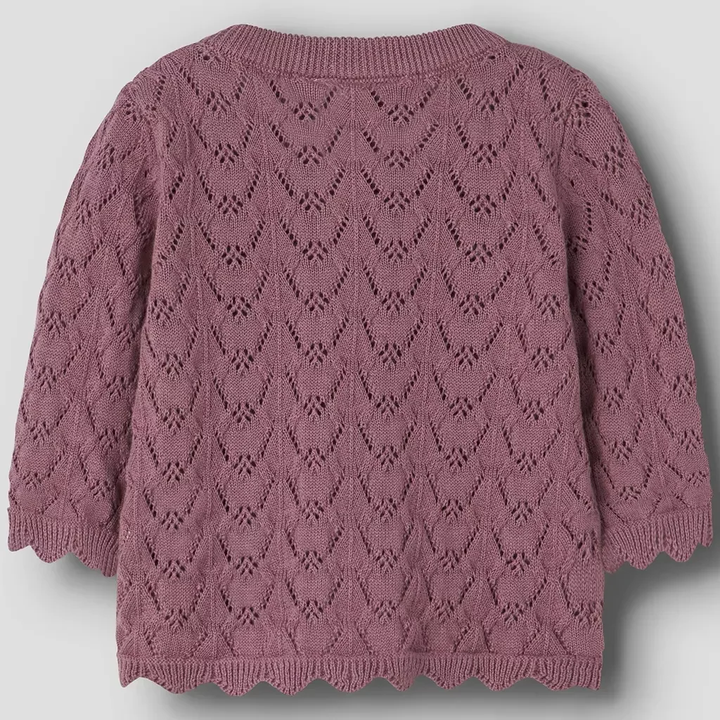 Gebreid vestje Harriet (mesa rose)