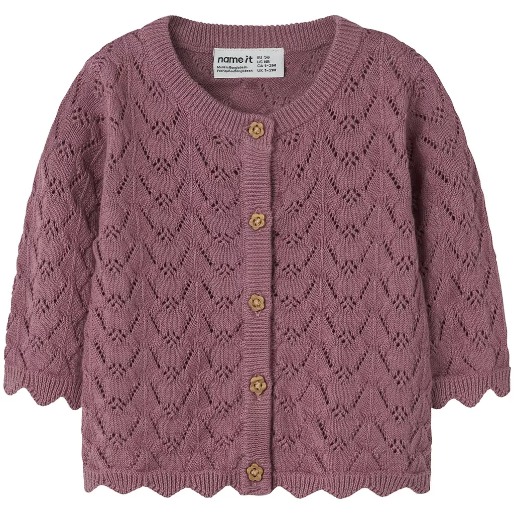 Gebreid vestje Harriet (mesa rose)