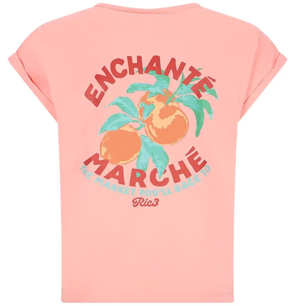 T-shirt Kasis backprint (peach blossom)