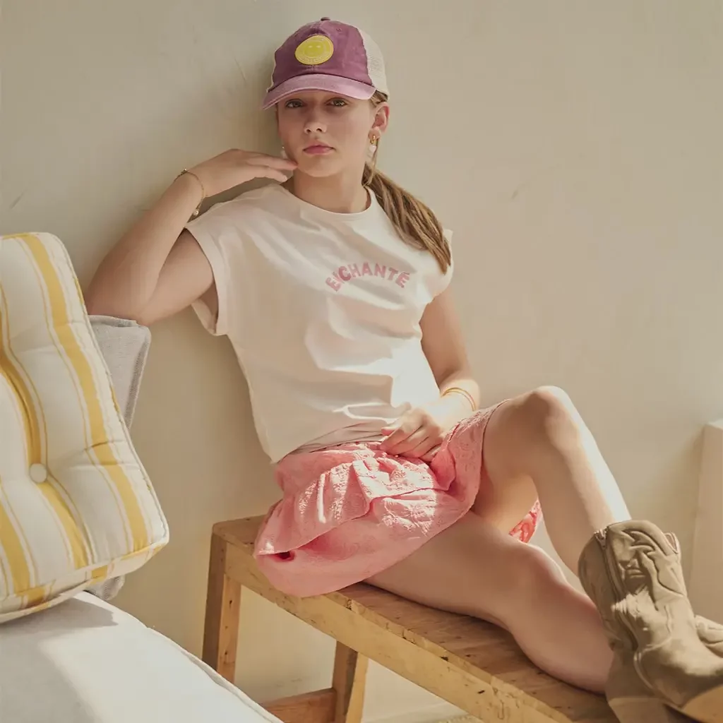 T-shirt Kasis backprint (pearled ivory)