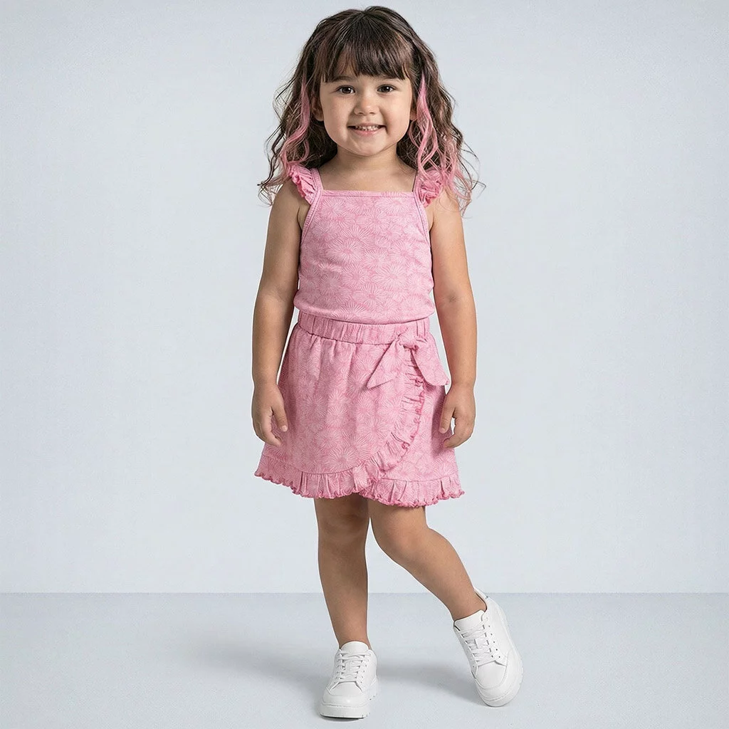 Rokje Didi (aop pink flower)