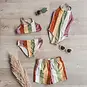 Salted Stories Badpak Multi Stripe (multicolor)