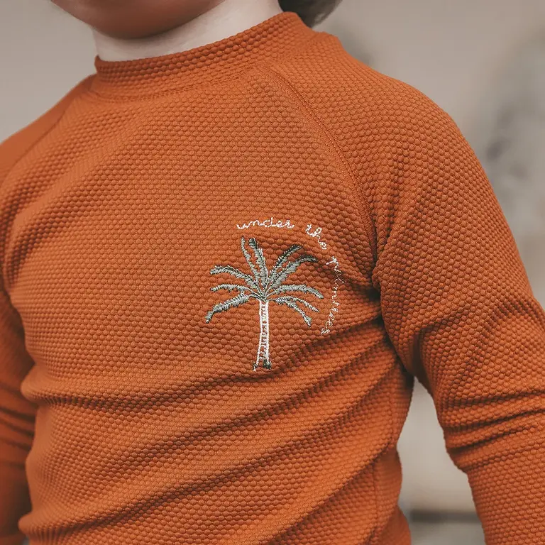 Zwemshirt Solid (bombay brown)