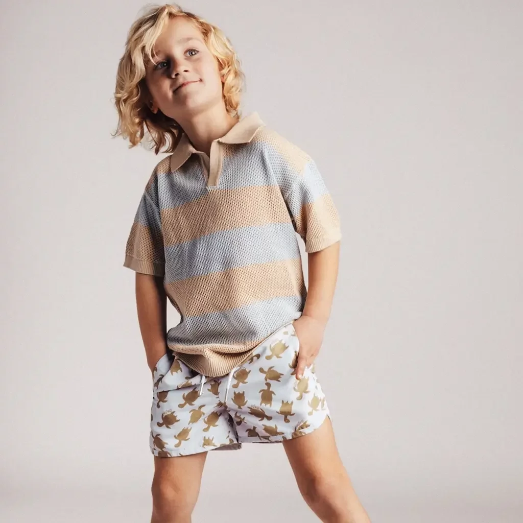 Gehaakte olo t-shirt Sev (blue steel)