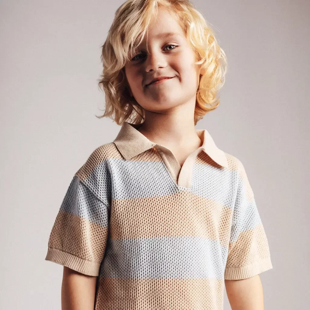 Gehaakte olo t-shirt Sev (blue steel)