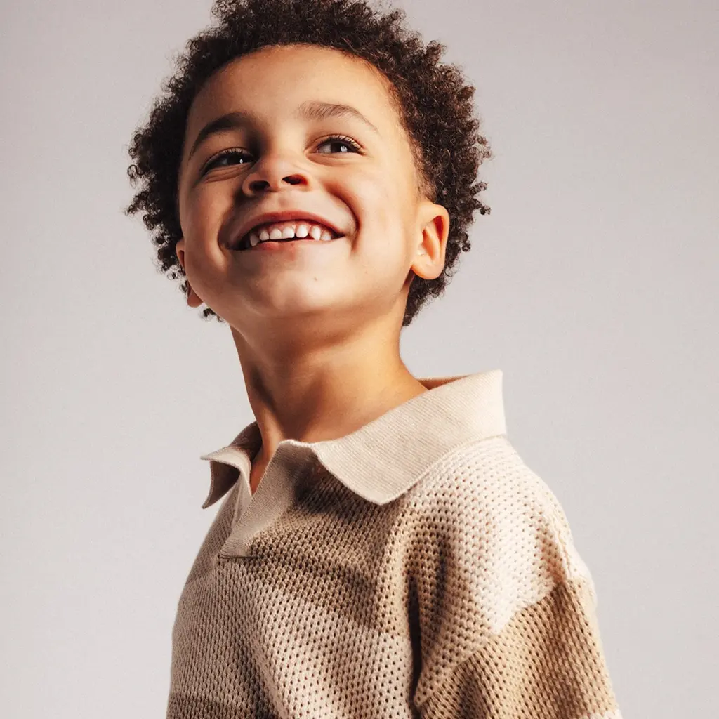 Gehaakte polo t-shirt Sev (taupe)