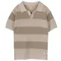 Baje Studio Gehaakte polo t-shirt Sev (taupe)