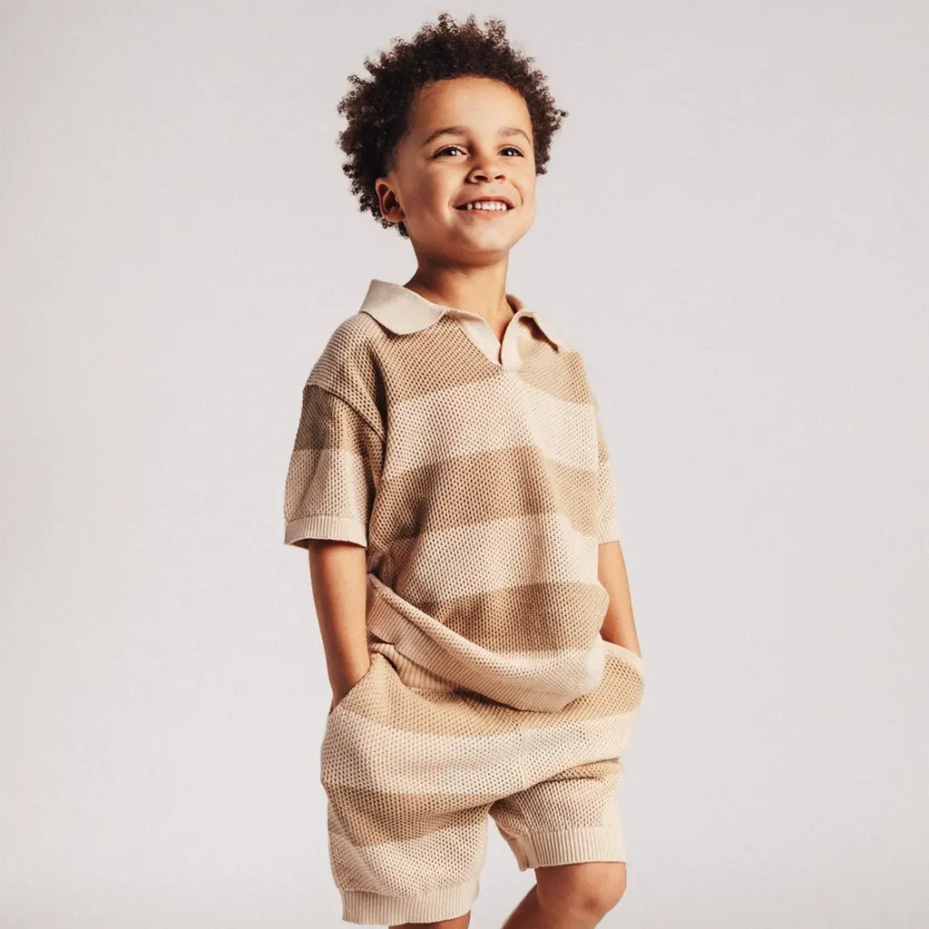 Gehaakte korte broek Seth (taupe)