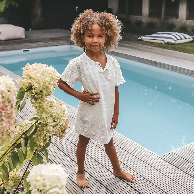 Jurk Schiffly (antique white)