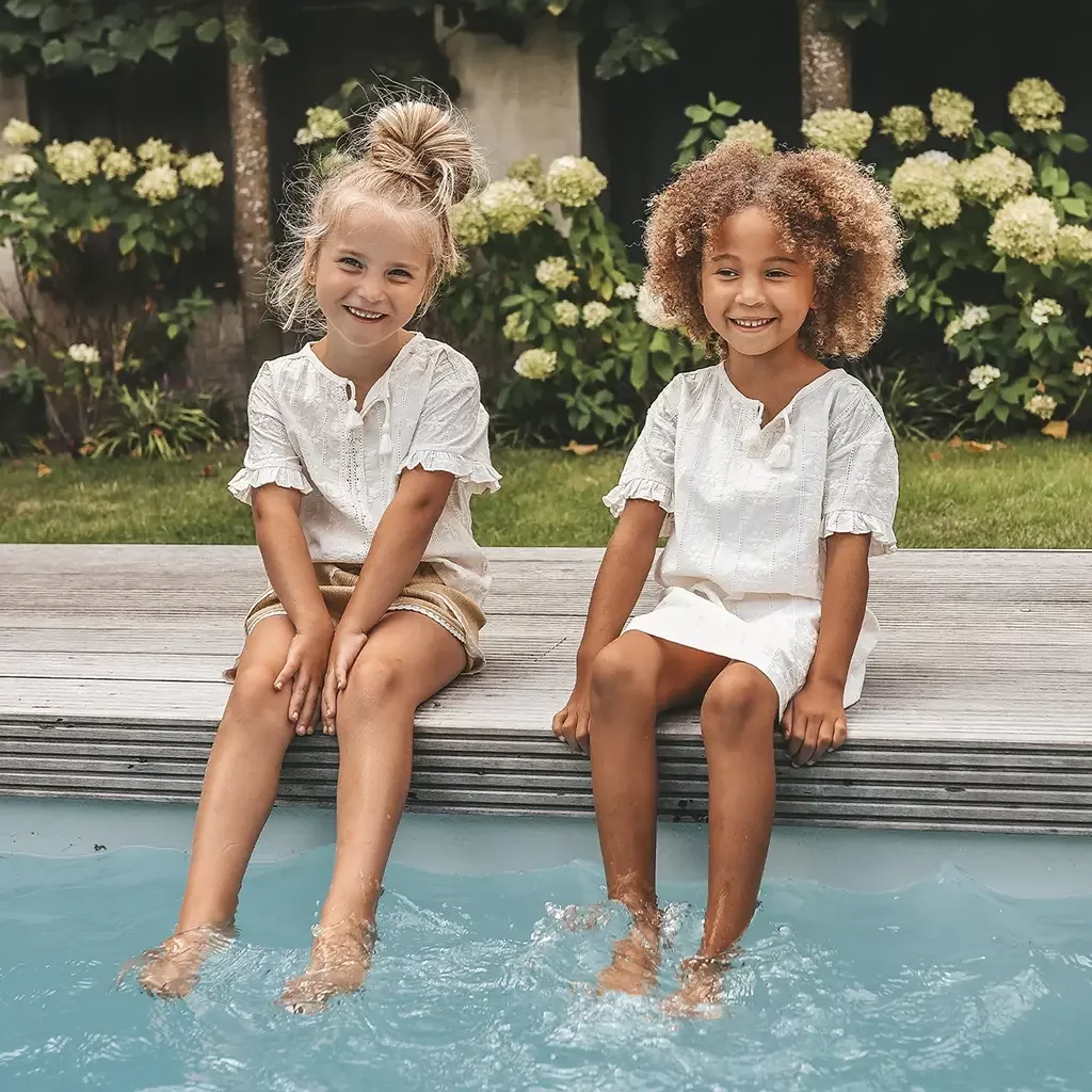 Jurk Schiffly (antique white)