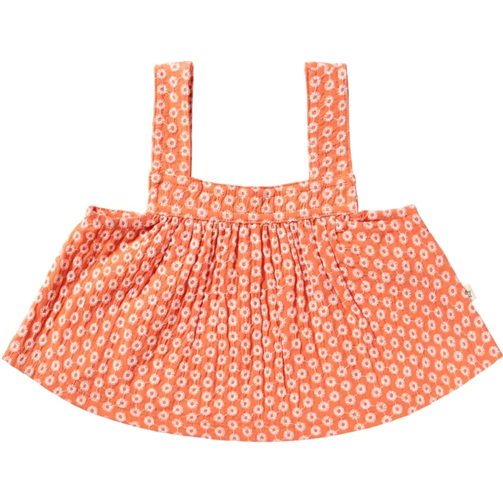 Top Broderie (coral)