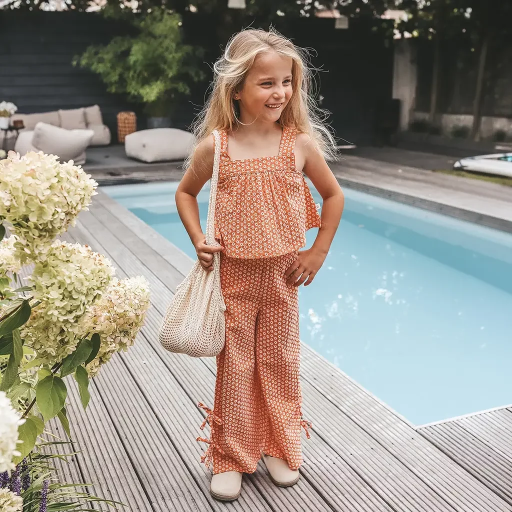 Top Broderie (coral)