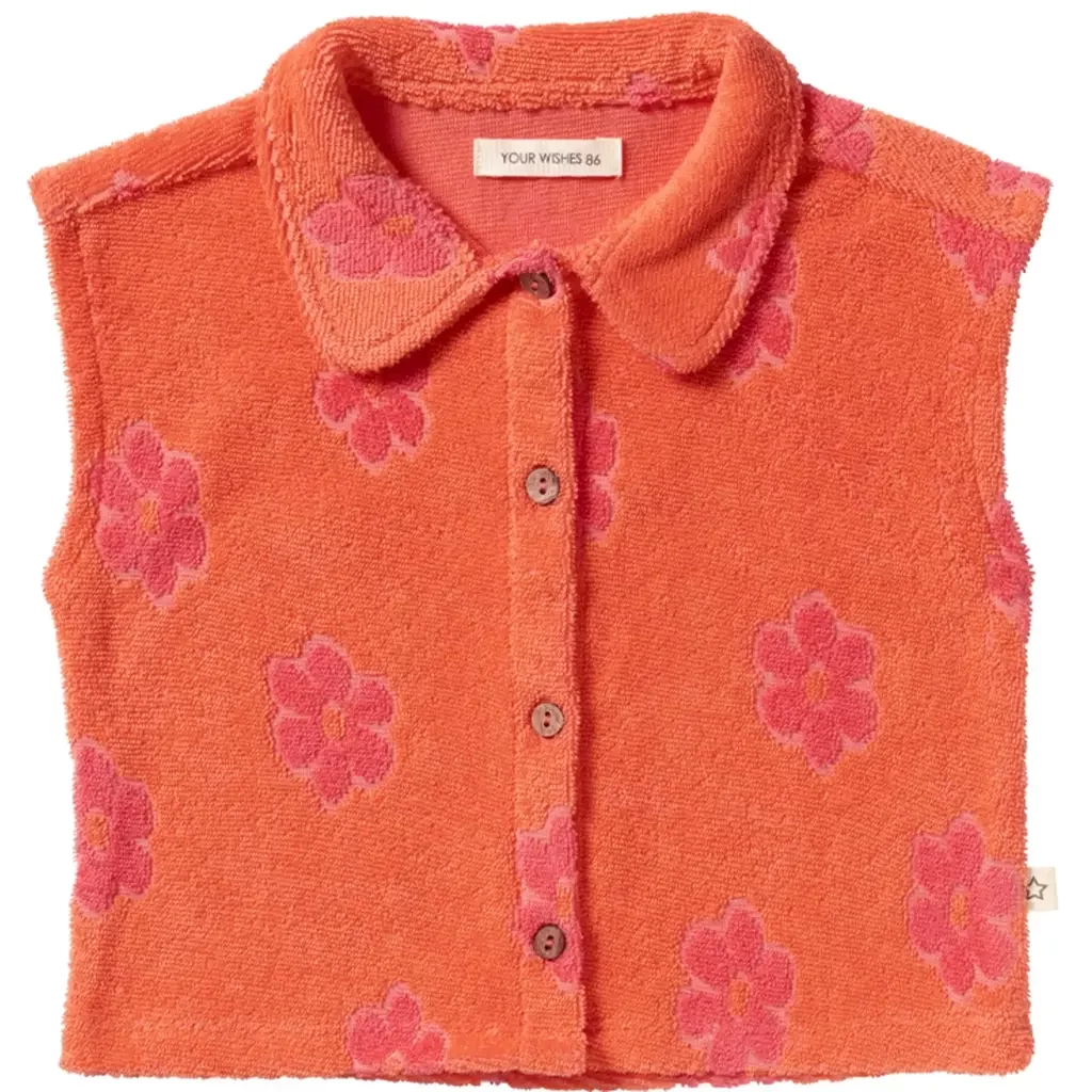 Top Flower Terry (coral)