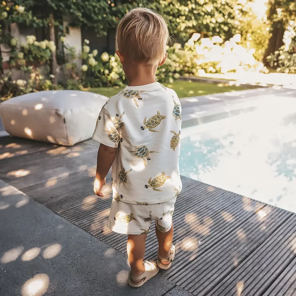 Korte broek Cool Turtle (antique white)