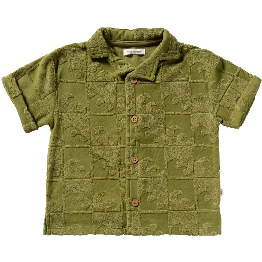 T-shirt overhemd Wave (iguana)