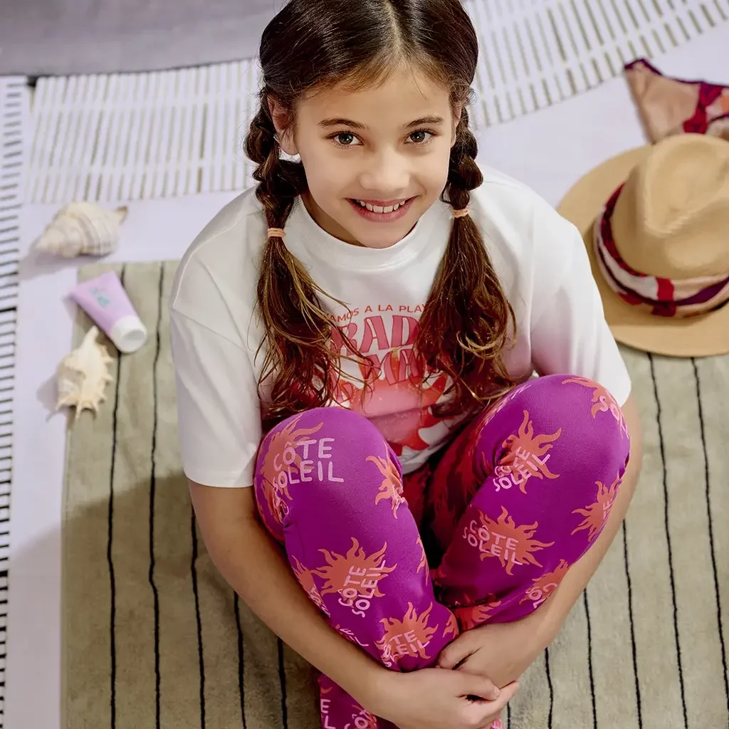 Broek FLARED Amani (foxy violet)