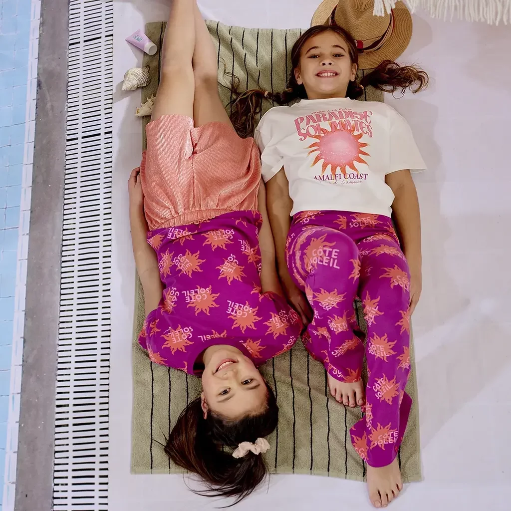 Broek FLARED Amani (foxy violet)