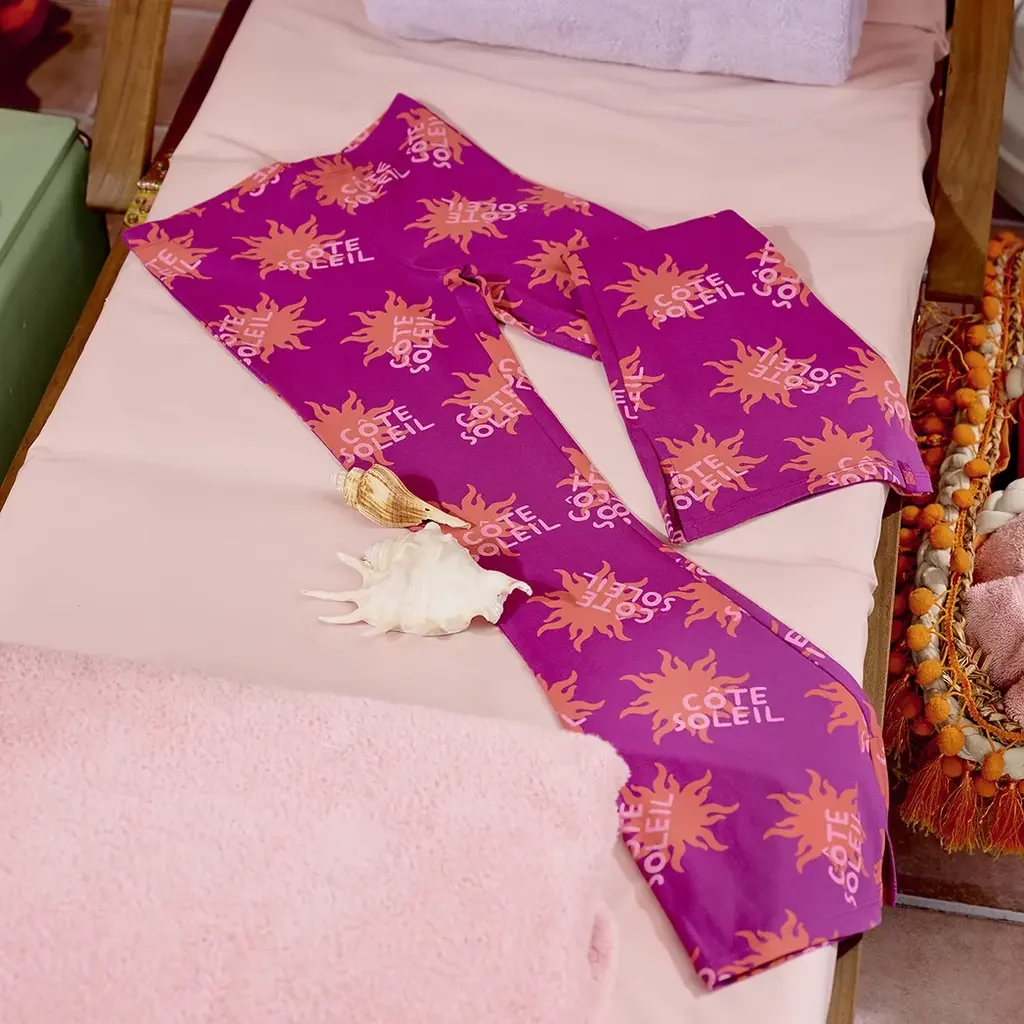 Broek FLARED Amani (foxy violet)