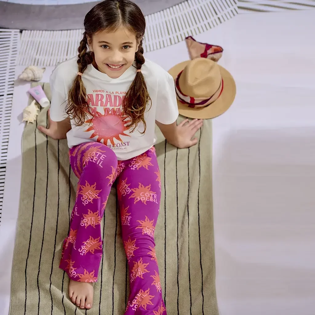 Broek FLARED Amani (foxy violet)