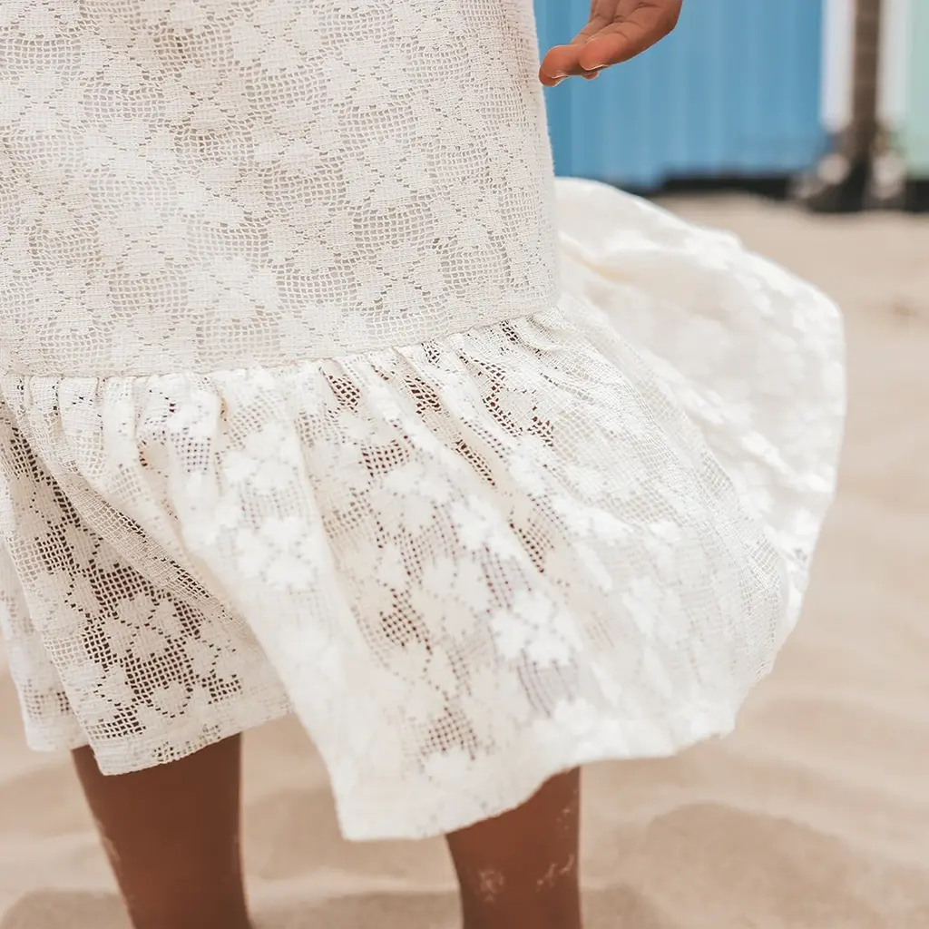 Rok Floral lace (white swan)