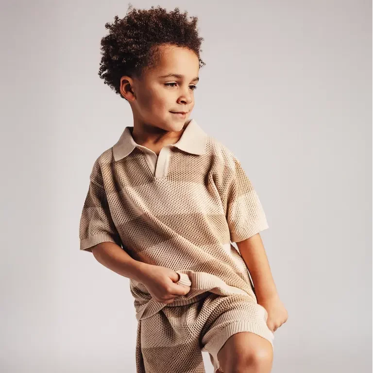 Polo t-shirt Sev (taupe)