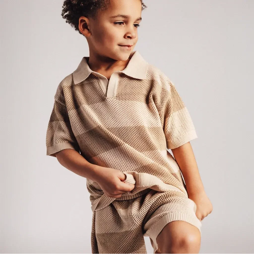 Gehaakte korte broek Seth (taupe)