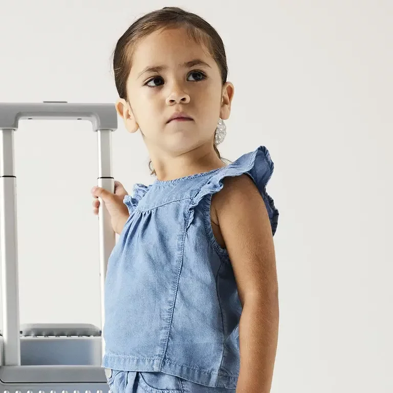 Topje LOOSE FIT Amy (medium blue denim)