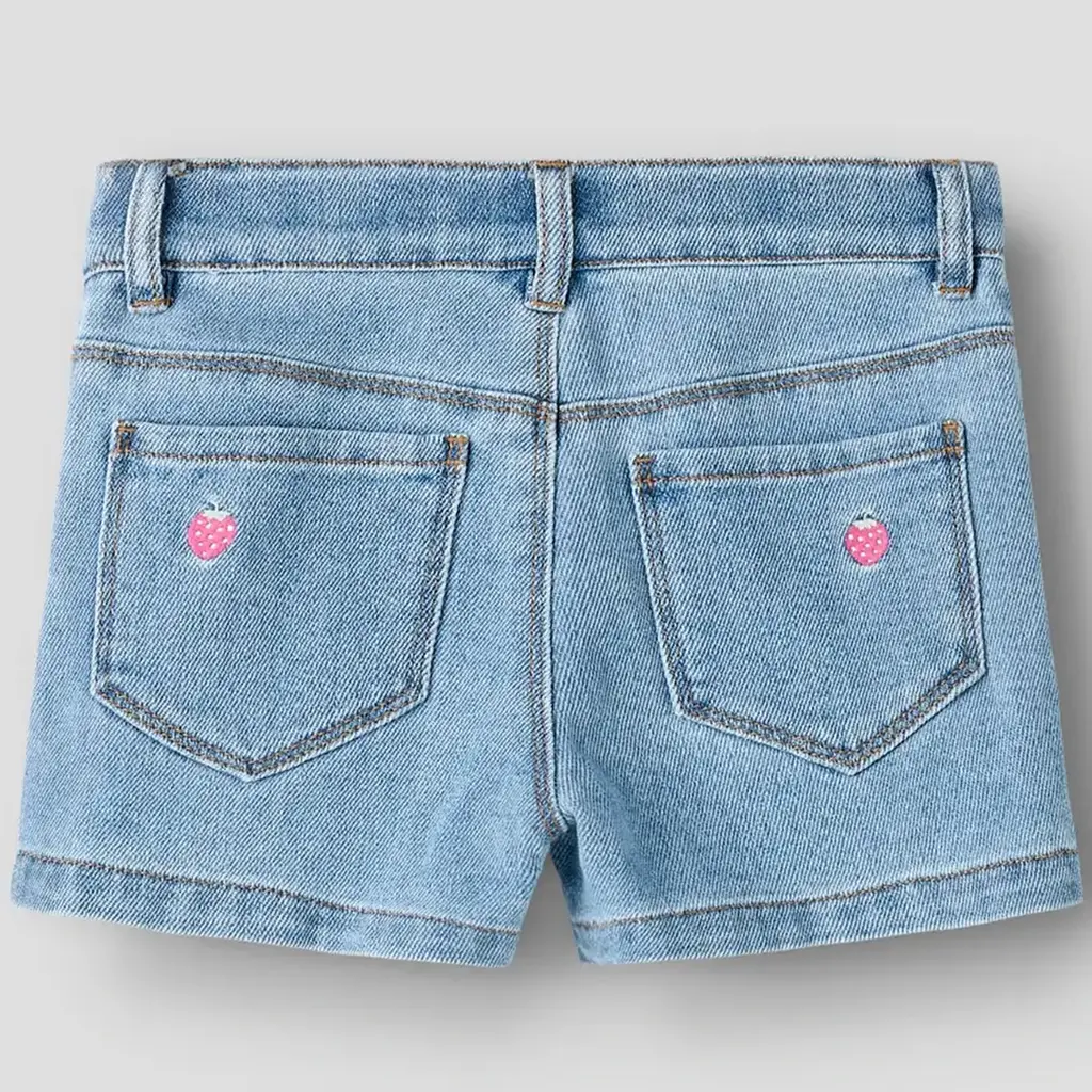 Kort spijkerbroekje REGULAR FIT Rose (light blue denim strawberry)