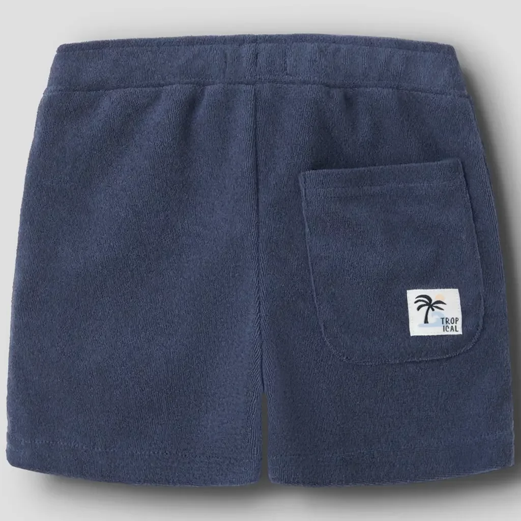 Korte broek badstof Jared (vintage indigo)