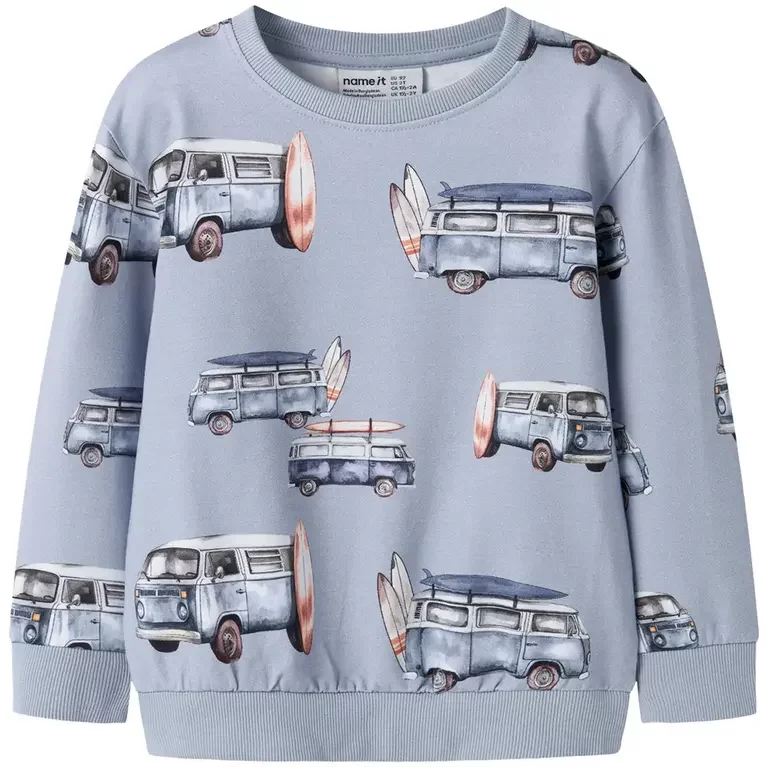 Trui sweat Jaxon (blue fog)