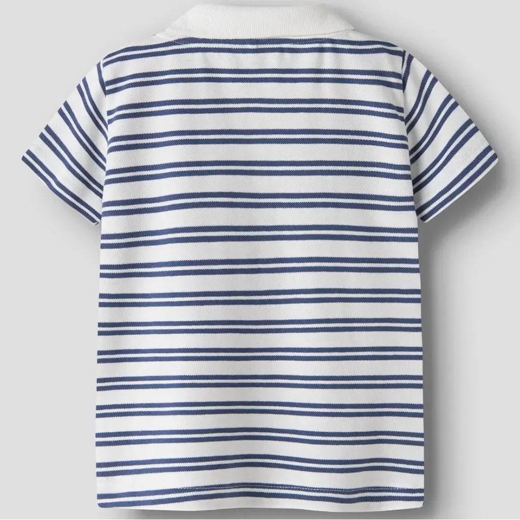 Polo shirtje Jarl (cloud dancer striped)