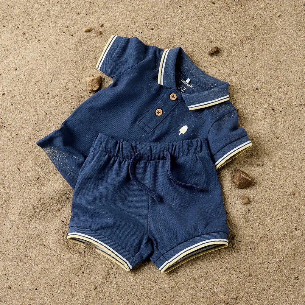 Polo shirtje Jarl (vintage indigo)