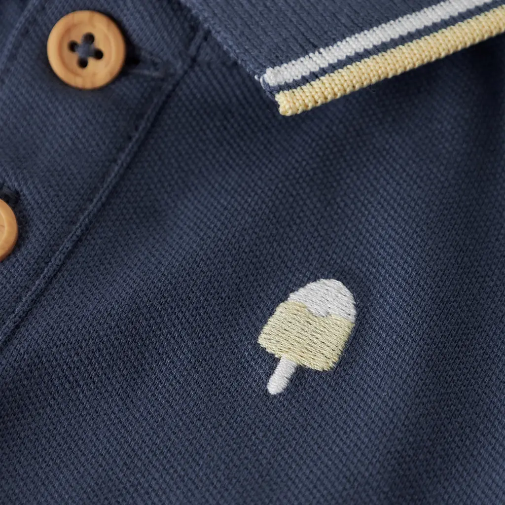 Polo shirtje Jarl (vintage indigo)