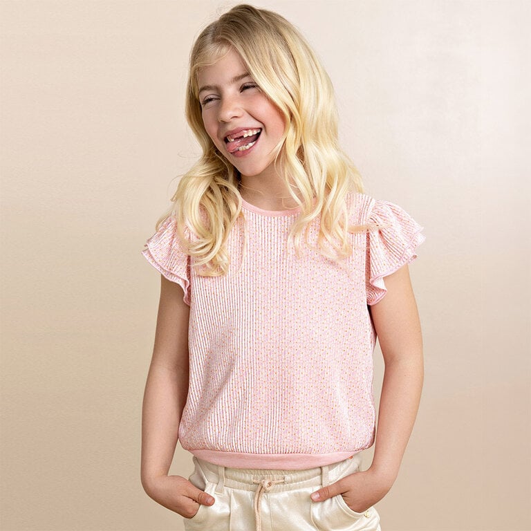 T-shirt Tilda plisse (vintage pink)