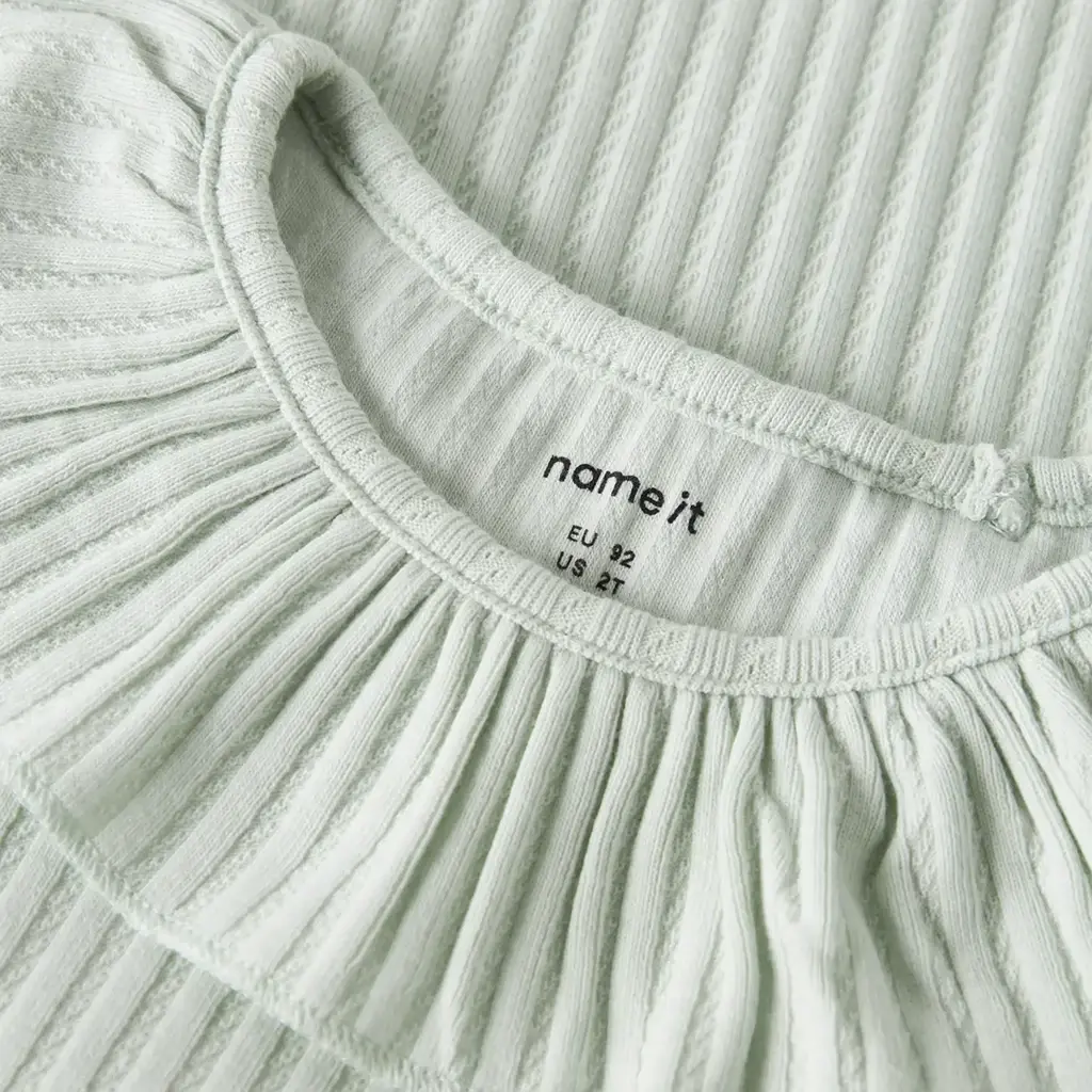 Topje rib SLIM FIT Jessia (pale aqua)
