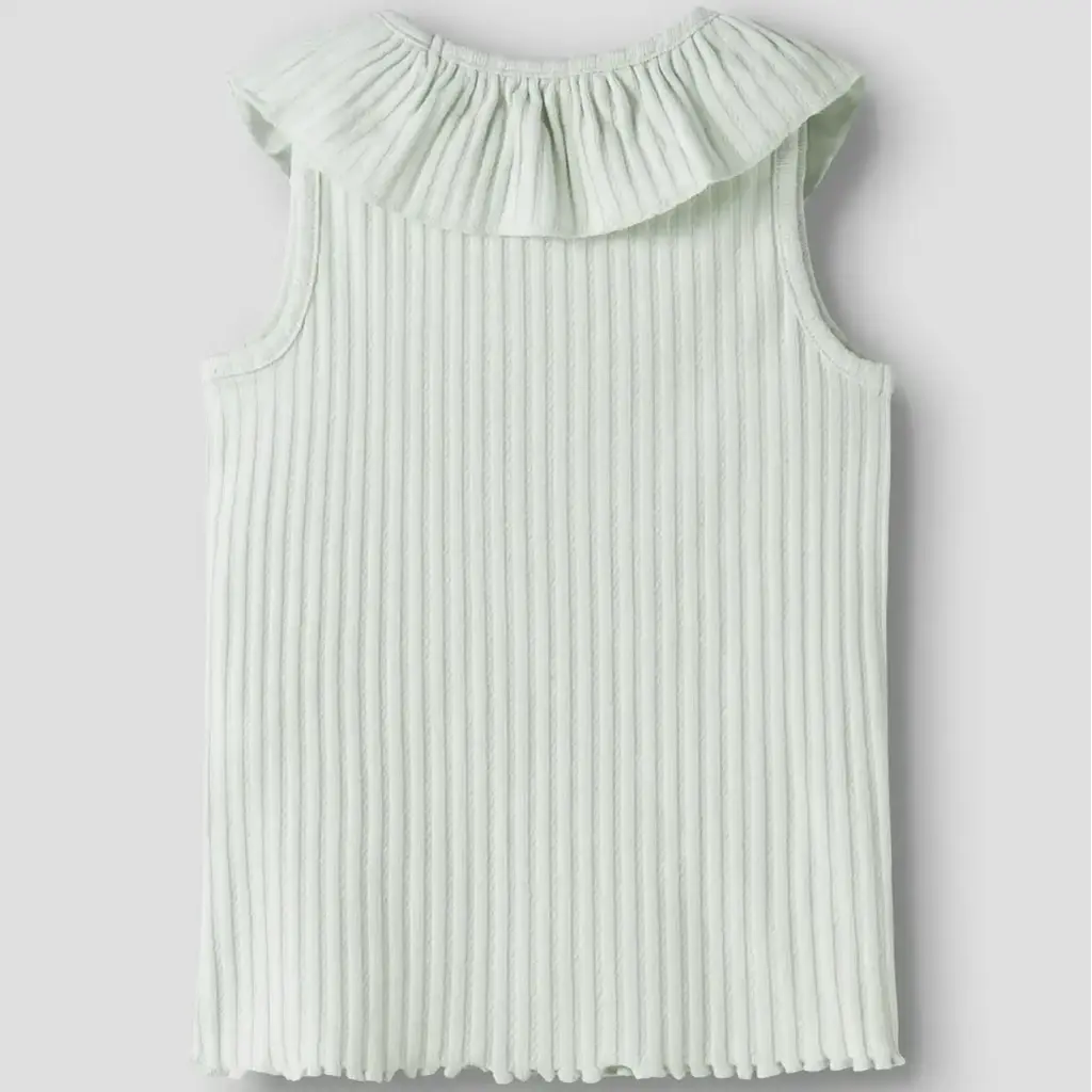 Topje rib SLIM FIT Jessia (pale aqua)