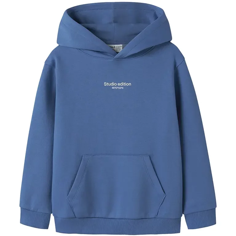 Trui sweat hoodie Brody (delft)