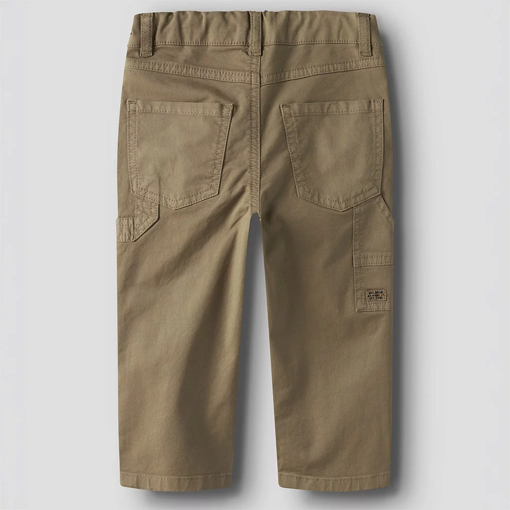 Broek TAPERED FIT twill cargo Ben (kelp)