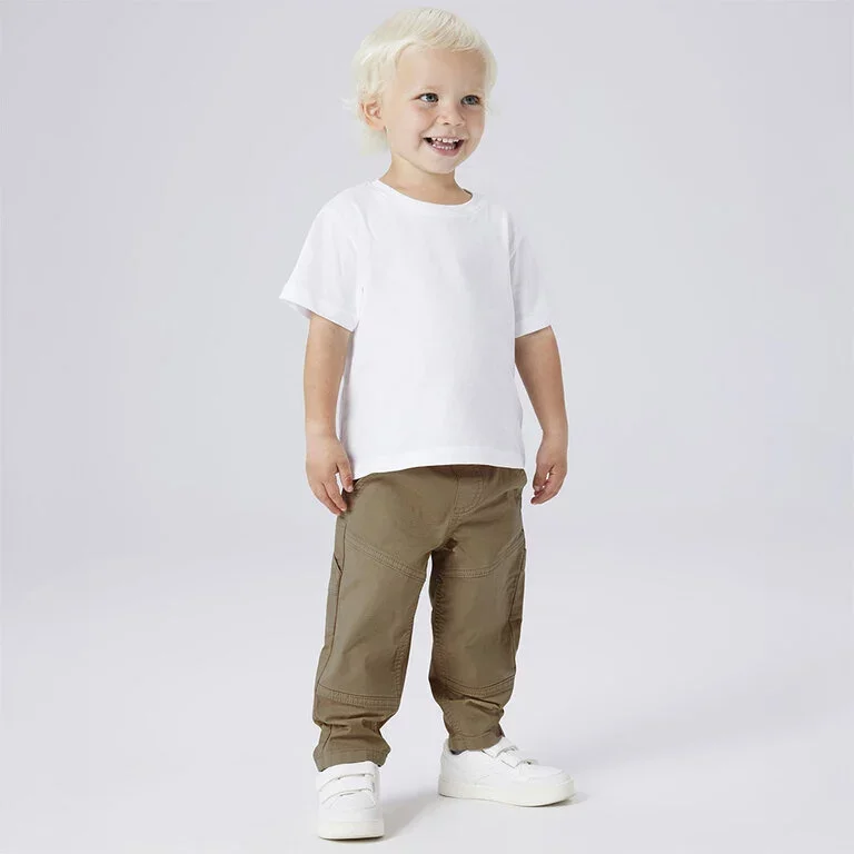 Broek TAPERED FIT twill cargo Ben (kelp)